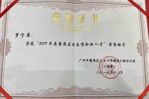 开云官方网页版,开云（中国）
集团罗宁弟董事长荣获“2019年度番禺区成长型企业人才”